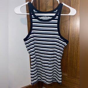 blue striped aeropostale tank